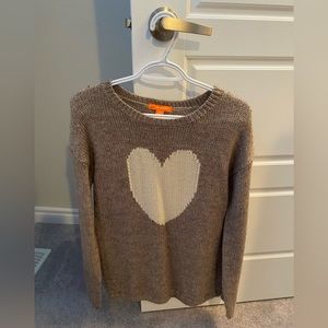 Joe Fresh Knit Heart Sweater Size S
